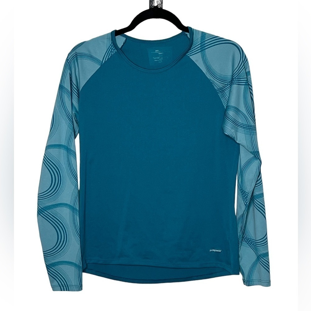 Patagonia Capilene Blue Top Sz Med